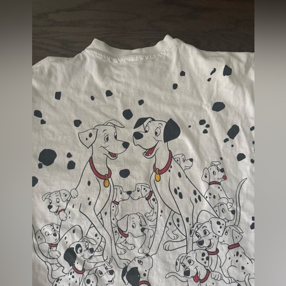 Vintage 1990s 101 Dalmatians All Over Print T-shirt Movie Single Stitch Disney - Picture 13 of 15